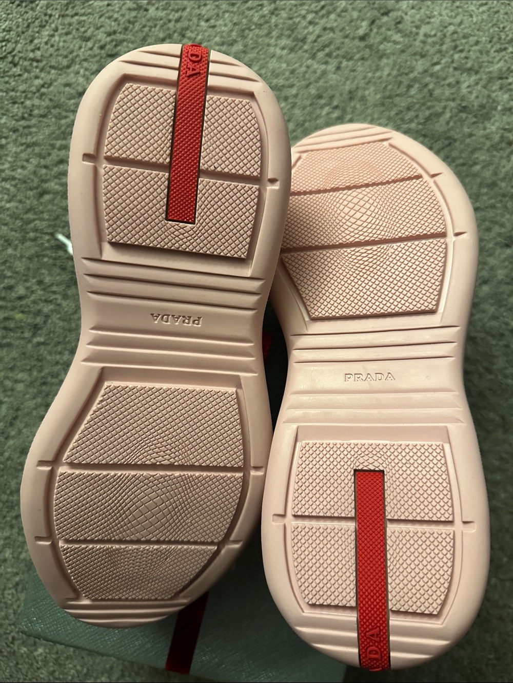 Prada Pink and Gray Women's Lace-Up Sneakers - Picture 4 of 7